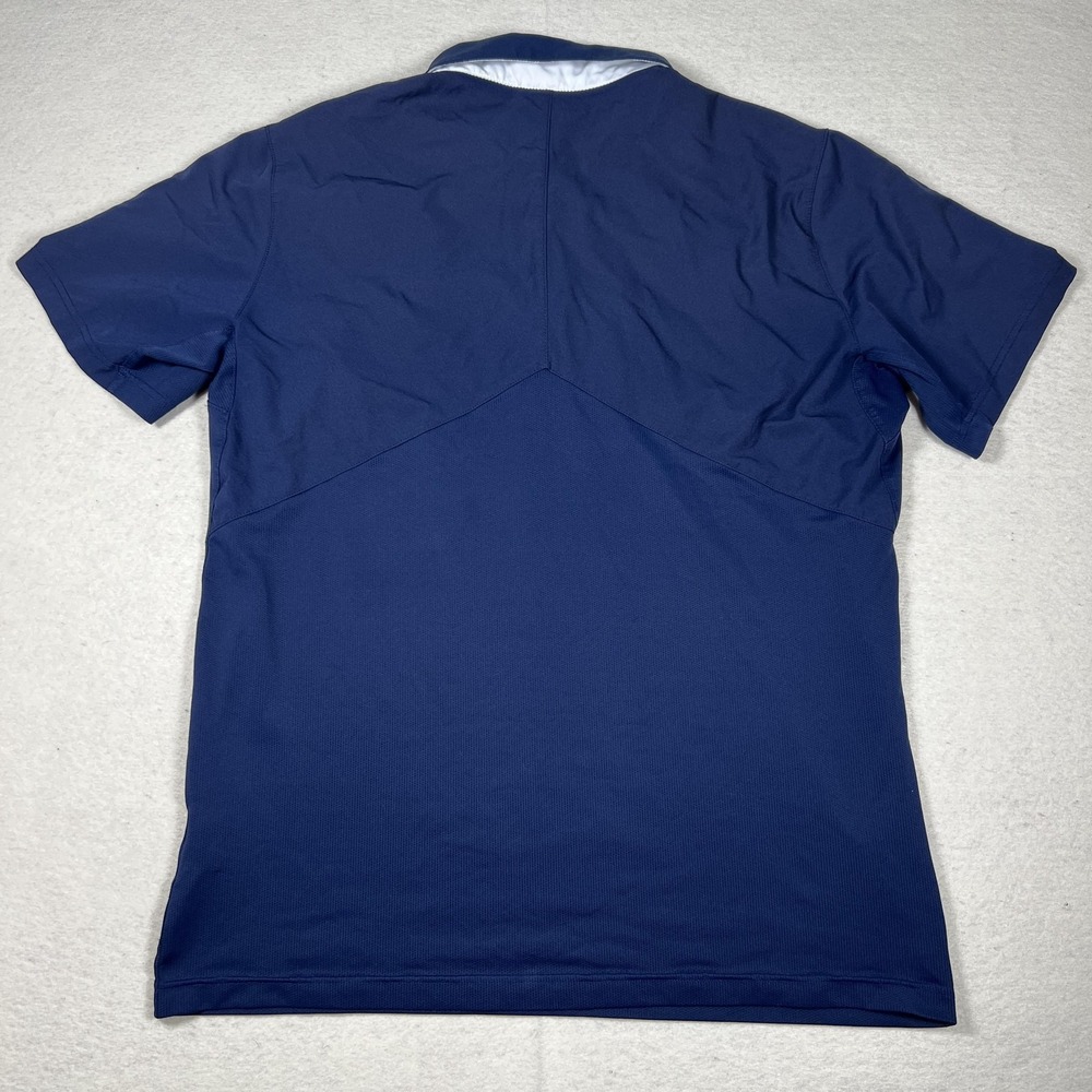 Nike BYU‎ Cougars Coaches Polo Mens Large Navy Blue Dri Fit Team Issued - Picture 8 of 8
